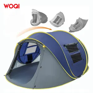 WOQI venta al por mayor automático carpa instantánea impermeable al aire libre tenda camping glamping pop tiendas para la familia