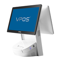 Sistema de punto de venta Vpos T12, caja registradora de software y hardware Pos con sistemas de pago Pos de 15,6 pulgadas para tiendas minoristas