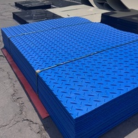 Mat de protection au sol modulaire en PE découpé pour plateforme de surface de charge lourde, équipement d'entretien de voies ferrées à grande vitesse