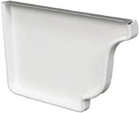 Embouts de gouttière en aluminium estampé pour tuyaux de 5 et 6 pouces, couvercles d'extrémité gauche et droit, raccords de drainage des eaux pluviales extérieurs