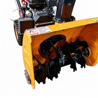 Souffleuse à neige autotractée à essence 15 CV, largeur de déneigement 1200 mm, portée de projection 600 mm, pour places publiques, parkings et collectivités municipales