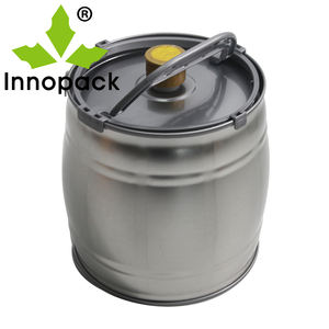 Vendita calda della fabbrica <span class=keywords><strong>5</strong></span> <span class=keywords><strong>litri</strong></span> in acciaio inox barile di vino 5L in metallo rotondo secchio di <span class=keywords><strong>birra</strong></span> con rubinetto - Product Image 6