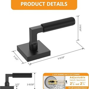 New American Standard Heavy Duty Indoor Polished Finish Key Operated <strong>Lock</strong> Lever <strong>Door</strong> Handle Durable Household Hotel/<strong>Bathroom</strong> Use - Product Image 4