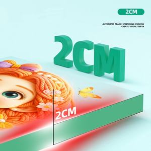 Verniciatura di filati per ragazza con disegno originale e Design, decorazione 5D, con cornice di perle - Product Image 3