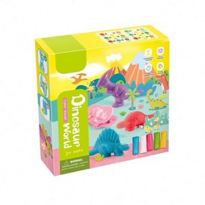 ของเล่นดินน้ำมัน DIY ขายดี พร้อมดินปั้น 12 สี แม่พิมพ์ไดโนเสาร์เพื่อการศึกษาปฐมวัย พลาสติกหลากสี - Product Image 1