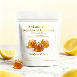 Eur לנו חם מכירה oem/odm להתאמה אישית kombucha gummies עם דבש & כורכום הניתן להתאמה אישית של בטן - Product Image 2