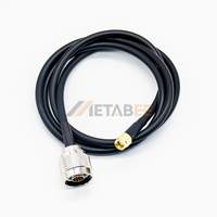 Câble de liaison coaxial RP SMA mâle vers N mâle 1M RG58, câble d'extension d'antenne à gain élevé