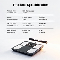 Balance de composition corporelle à 8 électrodes en gros, qualité clinique, analyseur professionnel main-pied, affichage VA, CE ISO, OEM ODM