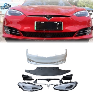 Nouveau kit de conversion de pare-chocs avant pour Tesla Model S 2014-2015 2ème génération style lifting, montage par visser - Product Image 4