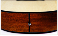 2023 New Acoustics Guitars 6 Strings Engraved Grape Sound Hole Design Built-in EQ Pickup Electric Guitar Aucoustic