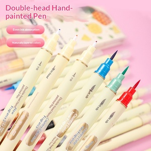 Marqueur <span class=keywords><strong>pinceau</strong></span> double embout style chinois, 30 couleurs, à base d'eau, pour étudiants, idéal pour l'outillage et le dessin, la peinture à l'aquarelle - Product Image 1