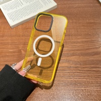 Coque magnétique robuste en acrylique de 2,5 mm d'épaisseur, anti-jaunissement, transparente et rigide pour iPhone 15 16 17 ProMax