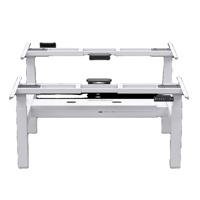 Table de jeu table de bureau bureau noir rgb led lumières ordinateur pc face à face moderne directeur bureau exécutif ordinateur bureau