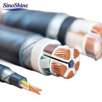 Cable de Alimentación de Aluminio XLPE PVC de 4 Núcleos, 150/185/240 mm², Cable Subterráneo Blindado STA, 0.6 1kV YJLV22, Cable Eléctrico IEC 60502-1