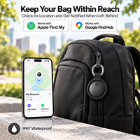 Localisateur d'objets intelligent BLE, compatible avec Apple Find My et Google Find Hub, système double, étanche, avec batterie remplaçable
