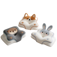 Oreiller cervical OEM en mousse à mémoire de forme, motifs papillon, loutre, corgi, lapin, couleur et logo personnalisables, échantillon disponible, oreiller de sommeil, vente en gros