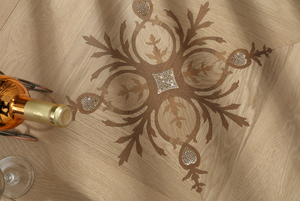 Europeu sala de estar interior parquet espinha de arenque piso madeira carvalho branco projetado madeira sólida piso madeira engenheiro piso - Product Image 5