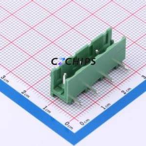 KH-ZBF3000R-4P-7.62G Plug-in Terminal Block Through hole Component (THT),P=7.62mm Connector 7.62mm Green Right Angle Pin 4P - Product Image 1