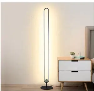 Lâmpada de chão inteligente de canto regulável LED RGB lâmpadas de chão com mudança de cor para decoração de sala de estar e quarto