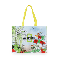 Sac en tissu polyester durable avec logo personnalisé, écologique, recyclé, réutilisable, en PET non tissé, avec poignée en sangle PP et bandoulière
