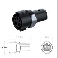 Connecteur de charge EVSE 60A 240v Ac Type 1 SAE J1772 vers Tesla EV Adaptateur de charge noir pour Tesla Model 3 // X/Y/S OEM 12 mois