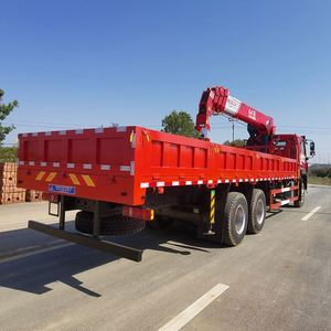 Grue montée sur camion Sinotruk Ho Wo 6x4 Changxing 12 tonnes à flèche télescopique 4 sections pour le chargement et le déchargement de matériaux d'aménagement paysager - Product Image 5