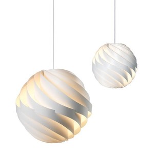 Lámpara colgante Turbo, candelabro Led redondo para el hogar, estudio, dormitorio, comedor, bar, escalera, sala de estar, luz blanca cálida y neutra - Product Image 4