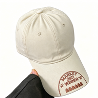 Gorra de Béisbol Vintage Hip-Hop con Bordado de Estrellas, Resistente, para Hombre y Mujer, Gorra con Protección Solar y Letras, Estilo Urbano Moderno