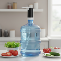 Pompa Air Listrik Otomatis Mini Portabel Isi Ulang Plastik Terbaik untuk Penggunaan Rumah Tangga dan Komersial 075 Warna Hitam