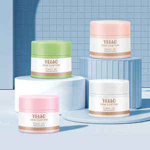 Pots cosmétiques vides personnalisables en plastique PP mat blanc, marron, beige, écologiques, de 5 grammes, 10 grammes et 1 once, pour crèmes. - Product Image 3