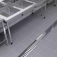 Carrelage en céramique imperméable 300x300mm 10mm Mat Antidérapant Antibactérien Résistant aux acides Carrelage de sol de cuisine Garantie 1 an