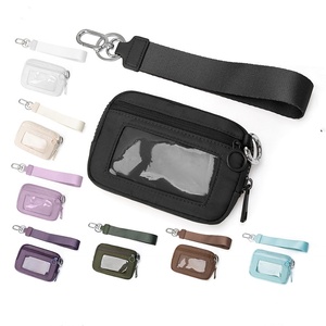 Portamonete 2025 nuova <span class=keywords><strong>tendenza</strong></span> in Nylon portamonete per cellulare portachiavi con carta <span class=keywords><strong>di</strong></span> credito RFID custodia piccola con braccialetto rimovibile - Product Image 1