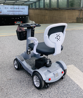 Fauteuil roulant électrique pliable portable, déambulateur, scooter électrique à 4 roues pour personnes âgées, batterie au lithium étanche, moteur 500W