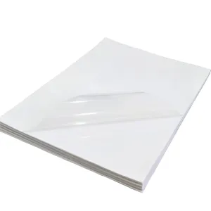 Autoadhesivo transparente de alta calidad, pegatinas de inyección de tinta impermeables a3 a4, papel de etiqueta de pvc de vinilo pet