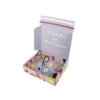 Boîte rigide biodégradable à ouverture facile, design personnalisé, mignonne, avec embossage de dessins animés, rose, pour emballage cosmétique et produits de beauté