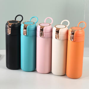 Bouteilles d'eau de sport personnalisées en acier inoxydable avec couvercle à poignée, affichage LED de la température, pour l'extérieur, en stock - Product Image 4