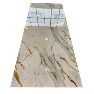 Panneau Y 4mm fibre imitant le marbre Look Design TV moderne marbré Pvc feuilles de <span class=keywords><strong>plastique</strong></span> flexibles panneau mural - Product Image 4