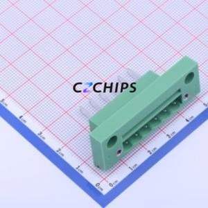 KF2EDGWB-5.0-6P Plug-in Terminal <b>Block</b> Through hole,P=5mm Connector Board-to-Board / Socket - Closed <b>Screw</b> Fixing 1x6P 5mm - Product Image 1