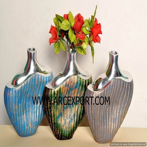 Florero nuevo florero con acabado antiguo para decoración del hogar nuevo florero elegante de lujo antiguo de alta y alta calidad - Product Image 6