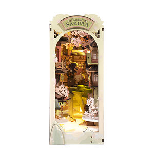 <span class=keywords><strong>Robotime</strong></span> Rolife, Almacén en EE. UU., Casa Miniatura para Armar TGB05, Rincón de Lectura con Flores de Cerezo en Caída, Rompecabezas 3D de Madera - Product Image 1