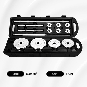 Ensemble d'haltères en <span class=keywords><strong>fonte</strong></span> chromée de haute qualité, poids libres, 50 kg, haltères réglables électro-plaqués, disques de barre, portables, durables - Product Image 6