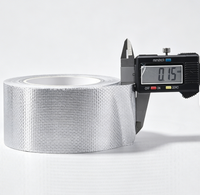 Ruban isolant en tissu de fibre de verre enduit de feuille d'aluminium, résistant au feu