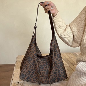 Leopard Print Shoulder Tote Bag Large Capacity <b>Magnetic</b> Buckle Crossbody Bag For Women Everyday Use 50-65cm Strap - Product Image 1