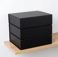 Caja de Regalo Magnética de Cartón Rígido Plegable, con Cierre Magnético Ecológico, de Alta Gama, Premium, con Logotipo Personalizado, Grabado en Relieve