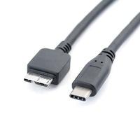 Cable de carga de datos para disco duro externo USB 3.1 tipo C macho a Micro B
