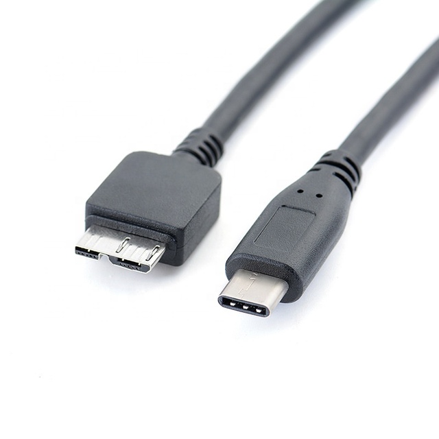 USB 3.1 Type C Male to Micro B External Hard Drive Data Charging Cable