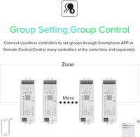 Tuya Wifi Alexa Voice Google Assistance WB5 contrôleur 5CH RGB RGBW CCT variateur 5 en 1 bluetooth LED contrôleur de bande lumineuse