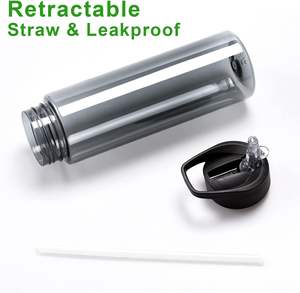 Toptan özel logo BPA ücretsiz 700ml plastik spor su şişesi bisiklet su bardağı açık spor seyahat - Product Image 5