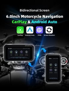 Pantalla Inalámbrica para Motocicleta de 6.25 Pulgadas, Extraíble, Impermeable, con CarPlay Android, Bluetooth, TPM, Rotación Horizontal y Vertical - Product Image 1