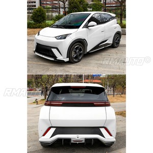 ชุดแต่งสเกิร์ตข้างรถยนต์ BYD Seagull ปี 2023-2025 สปอยเลอร์กันชนหน้า-หลัง สีขาว - Product Image 5